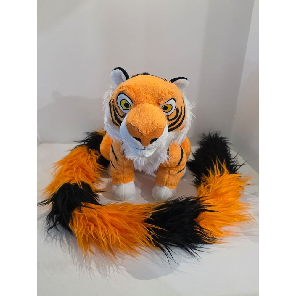 Disney Parks Raja Plush Long Tail Aladdin Jasmine Tiger Stuffed Animal